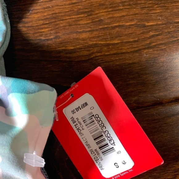 SPANX Printed Low Impact Sports Bra Painted Blue Camo small‎ - Picture 3 of 8